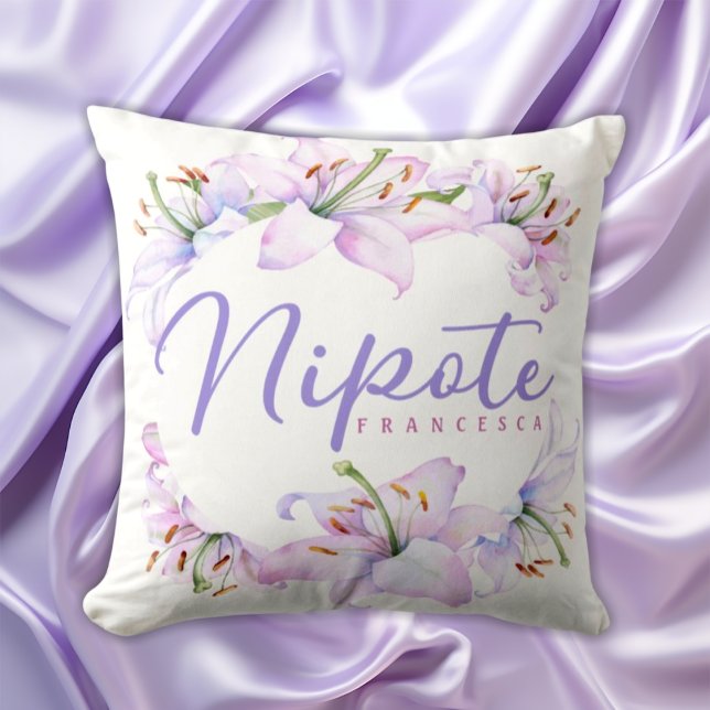 Italian Granddaughter or Niece Gift Cushion (Creator Uploaded)