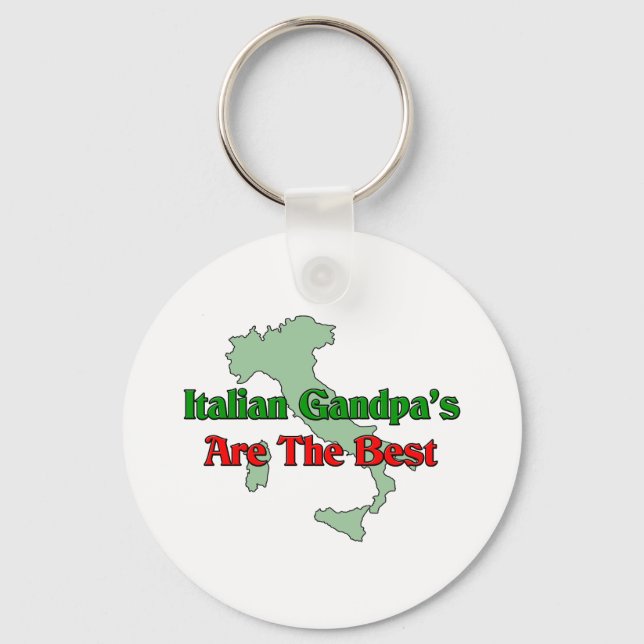 Italian grandpa's are the best key ring (Front)