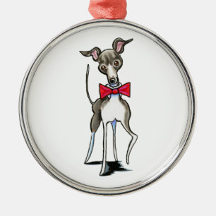 Italian Greyhound Antonio Metal Tree Decoration