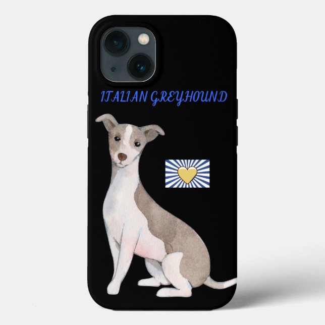 ITALIAN GREYHOUND APPLE IPHONE 13 CASE. Case-Mate iPhone CASE (Back)