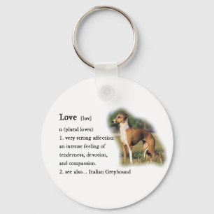 Italian Greyhound Art Gifts Key Ring
