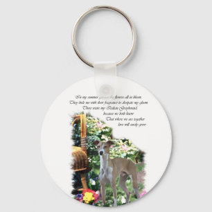 Italian Greyhound Art Gifts Key Ring