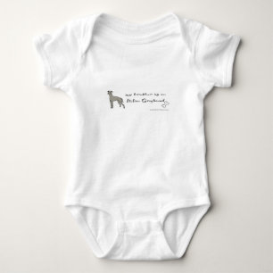 Italian greyhound baby bodysuit