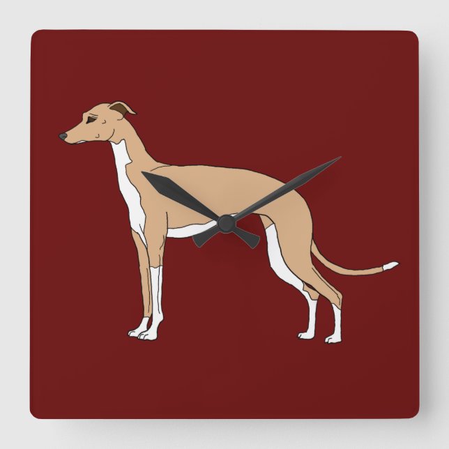 Italian Greyhound - Blue fawn Square Wall Clock (Front)