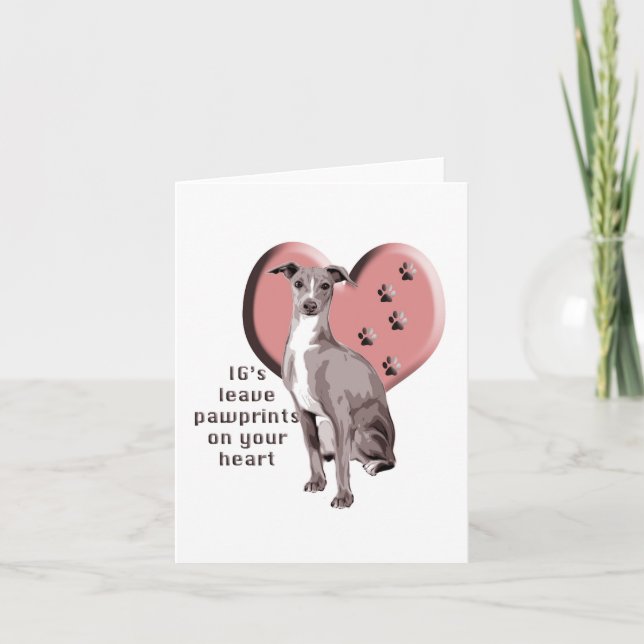 ITALIAN GREYHOUND CARD (Front)