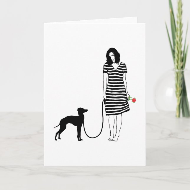 Italian Greyhound Card (Front)