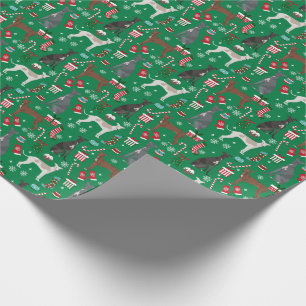 Italian Greyhound Christmas dog Wrapping Paper