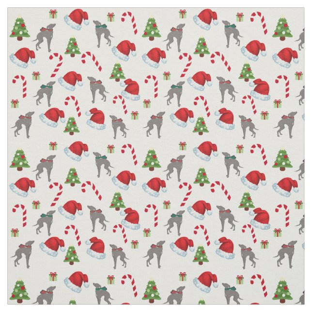 Italian Greyhound Christmas Fabric Joann Fabric (Swatch)
