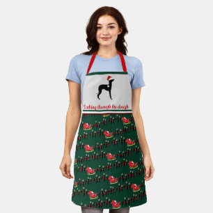 Italian Greyhound Christmas Iggy  Apron