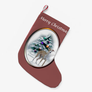 Italian Greyhound Christmas Small Christmas Stocking