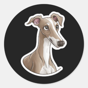 Italian Greyhound Classic Round Sticker