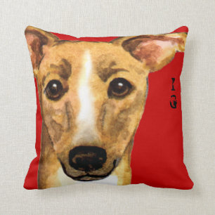 Italian Greyhound Colour Block Cushion