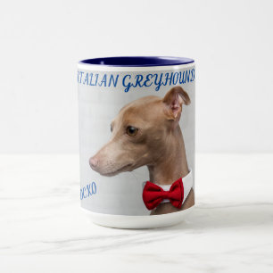 ITALIAN GREYHOUND COMBO TWO TONED MUG. MUG