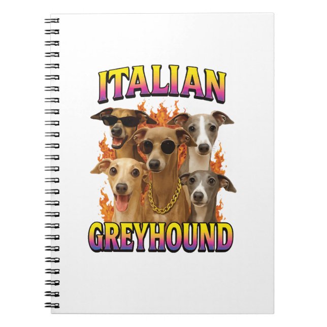 Italian Greyhound Copy Notebook (Front)
