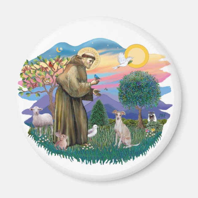 Italian Greyhound (cream) Magnet (Front)