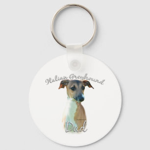 Italian Greyhound Dad 2 Key Ring