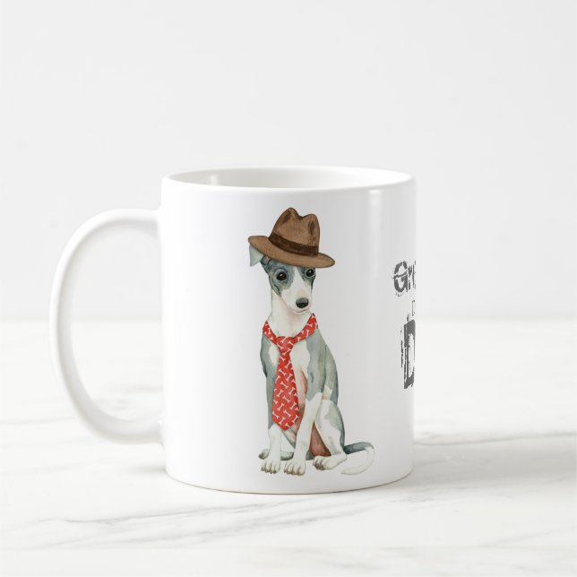 Italian Greyhound Dad Coffee Mug (Left)