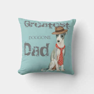 Italian Greyhound Dad Cushion