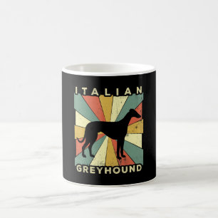 italian greyhound dog 70s gift coffee mug