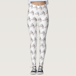Italian Greyhound Dog Art Leggings