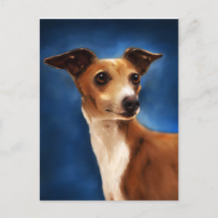 Italian Greyhound Dog Art - Magnifico Postcard