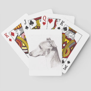 Italian Greyhound Dog Art Playing Cards