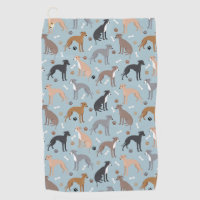 Italian Greyhound Dog Bones and Paws