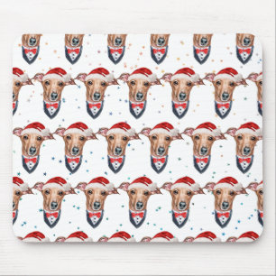Italian Greyhound Dog Breed Christmas Mouse Mat