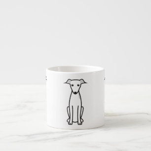 Italian Greyhound Dog Cartoon Espresso Cup