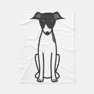Italian Greyhound Dog Cartoon Fleece Blanket