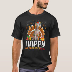 Italian Greyhound Dog Halloween Christmas Hallotha T-Shirt