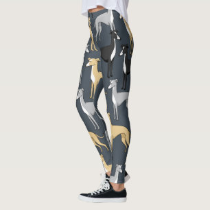 Italian Greyhound Dog Leggings printed.