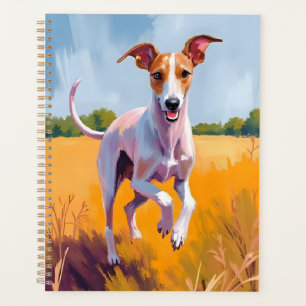 Italian Greyhound Dog Painting Pet Planner