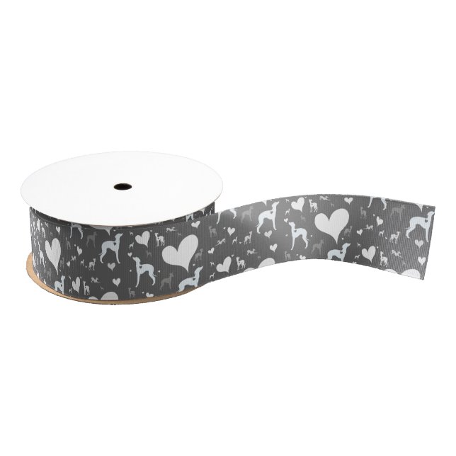 Italian Greyhound Dog Rescue Gift Ribbon  Iggy Grosgrain Ribbon (Spool)