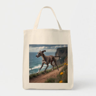Italian Greyhound Elegant Grocery Tote Bag