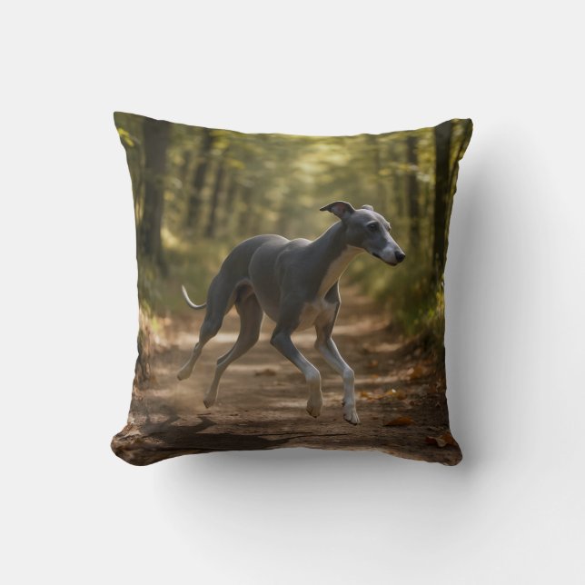 Italian Greyhound Elegant Throw Pillow  (Front)