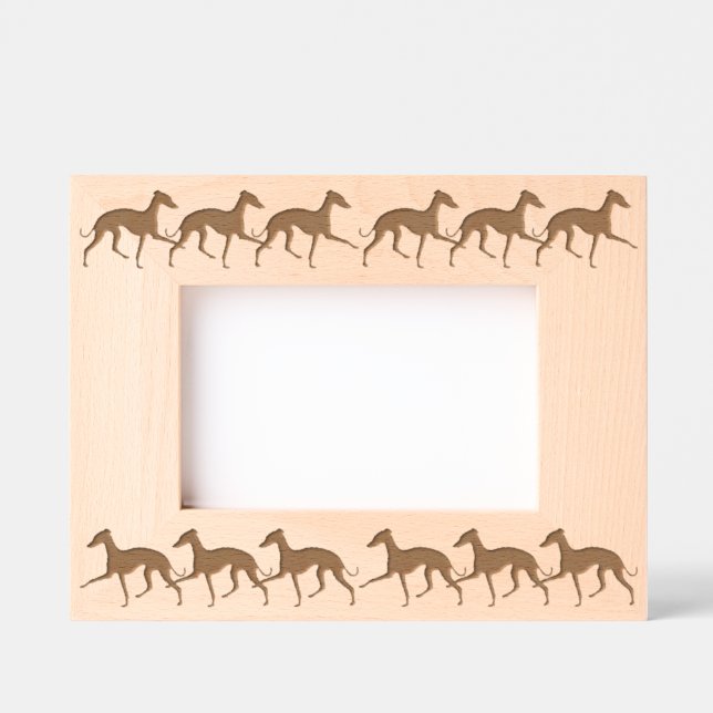 Italian Greyhound Etched Frames (Front)