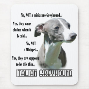 Italian Greyhound FAQ Mouse Mat