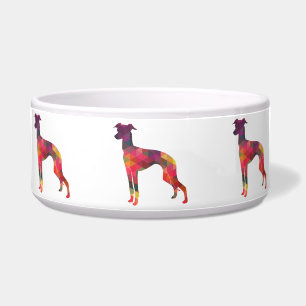 Italian Greyhound Geo Pattern Silhouette - Multi