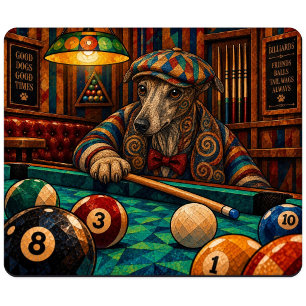 Italian Greyhound, Geometric Mosaic Mouse Mat