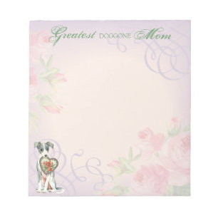 Italian Greyhound Heart Mum Notepad