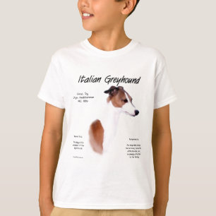 Italian Greyhound History Design T-Shirt