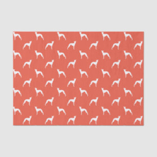 Italian Greyhound Iggie Silhouettes Pattern Tissue Paper