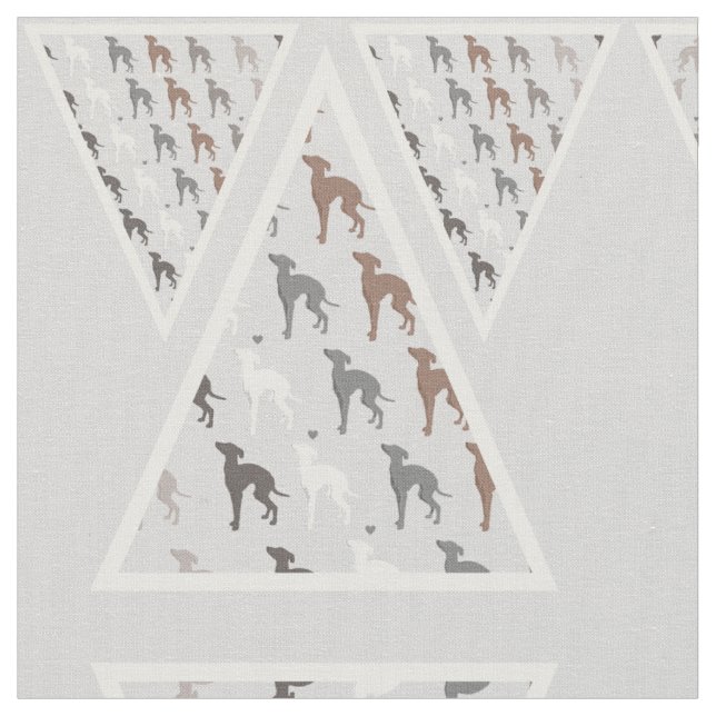 Italian Greyhound Joann Fabric Silly Iggy Material (Close Up)