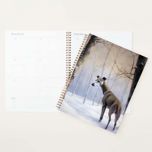 Italian Greyhound Let It Snow Christmas Planner (Display)