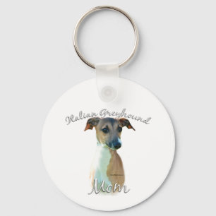 Italian Greyhound Mom 2 Key Ring