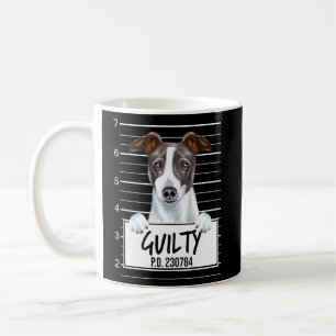 Italian Greyhound Mugshot Guilty Dog  Coffee Mug