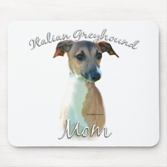 Italian Greyhound Mum 2 Mouse Mat (Front)