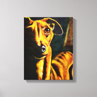 Italian Greyhound Painting Canvas Print
