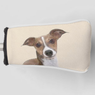 Italian Greyhound Painting - Cute Original Dog Art Golf Head Cover
